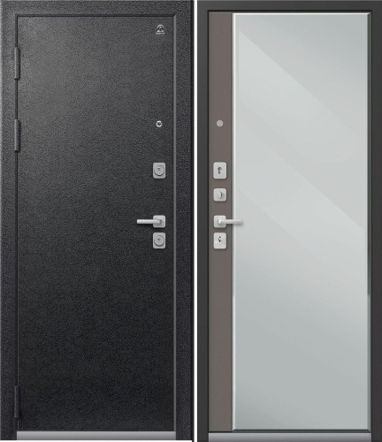 Центурион С-104-2025 Чёрный муар - Кашемир грей (зеркало)